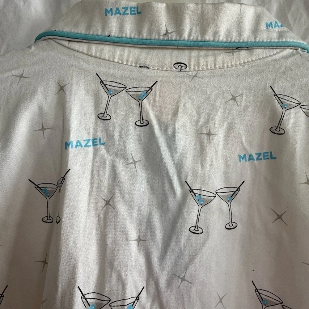 Bed head Espresso Martini Long Sleeve Classic Long Pajama Top Size Medium NEW